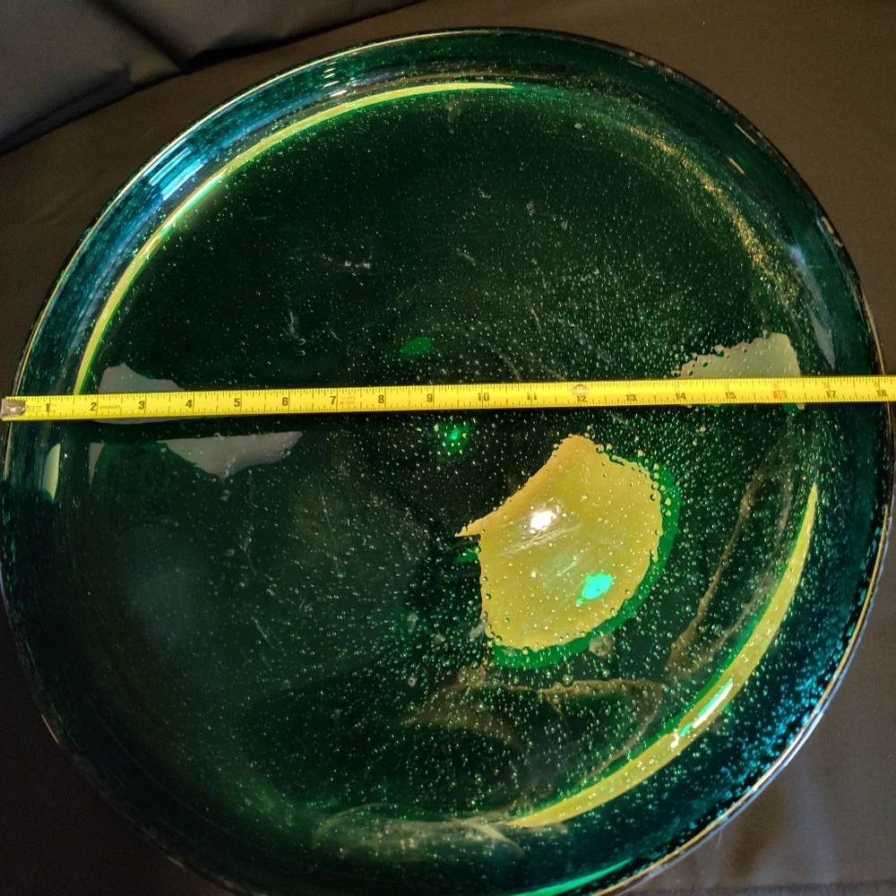 MASSIVE Signed Hadeland Gladverk "Greenland " Platter 1950 Arne Jon Jutrem - Picture 4 of 11